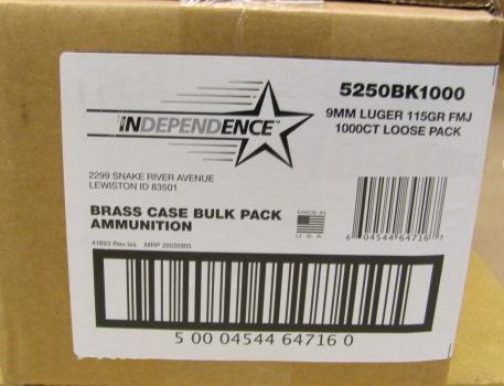 CCI 9MM IND 115 GR FMJ 1000 - Taurus Savings